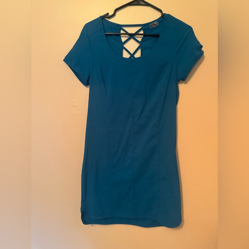 Marmot Blue Women's Dress with Crisscross Back